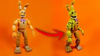 WITHERED SPRINGBONNIE😱😱(FNAF FAN MADE) PLASTILINA✔✔✔ PORCELANA✔✔ POLYMER CLAY✔