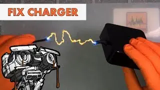 #037 Cut the cable. How to quickly fix the charger from the laptop?
