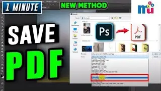ADOBE PS: How to save file as Pdf from Adobe Photoshop | Convert Ps to Pdf | 