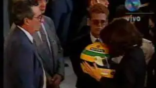 Ayrton Senna's wake - Prost, Xuxa and family - Globo live