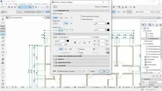 ArchiCAD Tutorial For Beginners:  how to do Automatic Dimensions and Manual, add Text in ArchiCAD