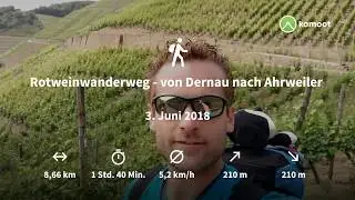Rotweinwanderweg - von Dernau nach Ahrweiler #MyKomootStory