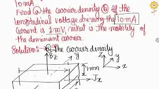 Solid State Physics: Numerical Problem on Hall Effect | PCE | Dr. Sundeep H. Deulkar