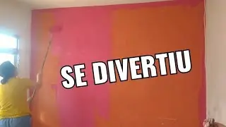 Minha mãe nunca tinha pintado uma parede, se realizou.