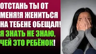 Отстань ты от меня! Я жениться на тебе не обещал! Я знать не знаю, чей это ребёнок!