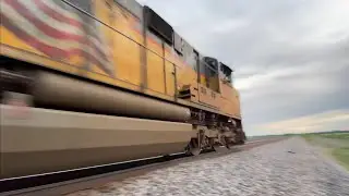 Measuring the Speed of a Train Cutting thru Rural Missouri Farmland