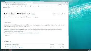 preparing a new Bfoartists release    4   commit and release at github