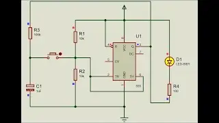 button and led interfacing with 555 ic| latching led with button| By MEXTech