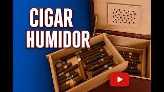 CHERRY CIGAR HUMIDOR 300 CAPACITY
