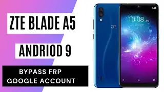 ZTE Blade A5 2020 Frp Google Account Lock Bypass Without PC New 2021