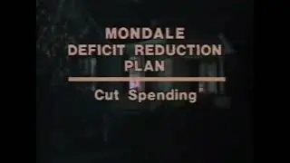 1984 Walter Mondale for President TV Ad - Reagan's debt and your house mortgage - General Election