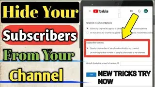 How to hide subscribers on youtube 2022/ subscriber hide kaise karen/ how to hide subscriber
