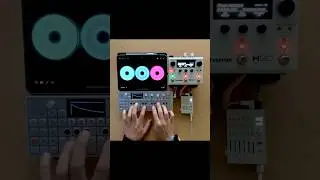 Live looping w/ OP-1, Loopy Pro, & TX-6 whilst exploring ambient fx on the H90 Harmonizer #shorts