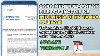 How to Translate English PDF Files to Indonesian on Android Phones Without Additional Apps