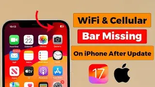 Wi- Fi  & Cellular Bars Missing on iPhone After iOS 17.2.1 Update [ FIXED ]