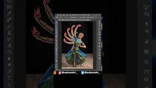 Duplicate and rotate an object + Fade effect - Photoshop tips #shorts