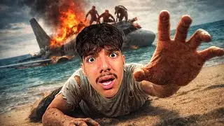 I'm trapped on a HORROR ISLAND 😱 (plane crash)