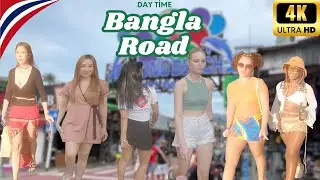 DAY WALK IN BANGLA | Thailand Phuket Patong Bangla Road Walking Tour 🇹🇭 #46