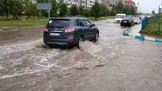 Ливень в Йошкар-Оле затопил улицы