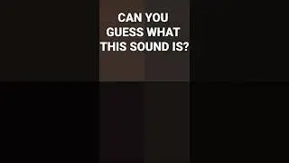 Guess the sound (no.1)
