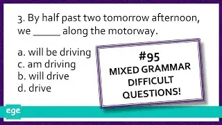 English Grammar Exercises #95 | Mixed Grammar Quiz English Test Hard