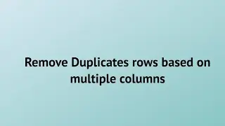 Remove Duplicates rows based on multiple columns using JAVA