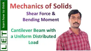 SFD BMD for a Cantilever Beam with UDL