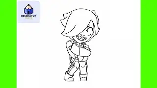 Cum Să O Desenezi Pe COLETTE Din Brawl Stars | Usor Pas cu Pas Tutorial pentru Incepatori
