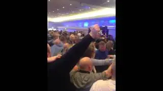 Man city fans in Christies pub Wembley capital one cup final v Liverpool
