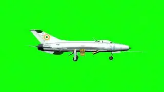 Mig 21 side view running Green Screen | Only Available here