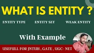 WHAT IS ENTITY ? | ENTITY TYPE | ENTITY SET | WEAK ENTITY | DBMS | SV TECH KNOWLEDGE