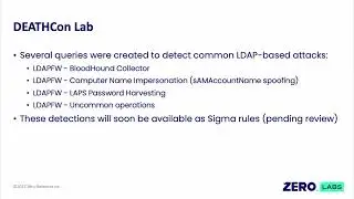 LDAP Firewall Workshop: DEATHCon 2023