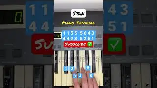 Stan - Eminem Piano Tutorial 🎹 #piano #tiktok