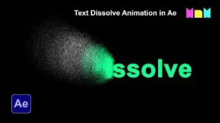Text Particles Dissolve Animation in After Effects | No Plugins