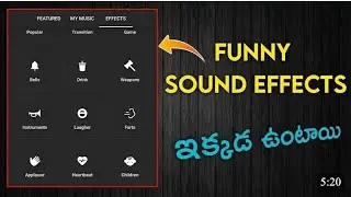 🔊 Sound Effects For Videos ( Funny, cinematic & others)  | Inshot video editing telugu
