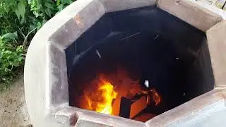 Тандыр готов!Первое блюдо на тандыре))