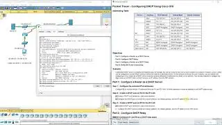 PKT 8.1.3.3 - Configuring DHCP Using Cisco IOS