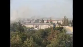 Зугрэс. Обстрел 13 август 2014.