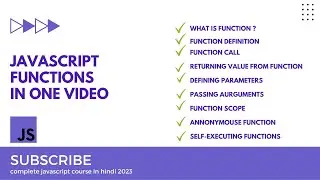 All about Javascript functions in hindi/urdu