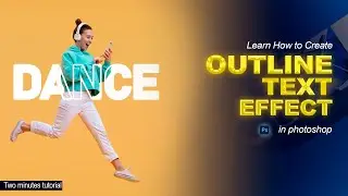 Create an Eye-Catching Outline Text Effect in Photoshop | Step-by-Step Tutoria| Creative Guy