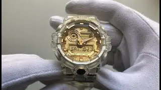 G-Shock Skeleton Glacier Gold (GA-835E-7A) (35th Anniversary) Unboxing