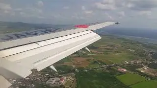 新石垣空港着陸　180度急旋回