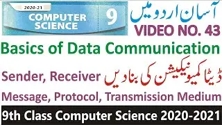 Basics of Data Communication, Sender, Receiver, Message, Protocol Transmission Medium Learn Computer