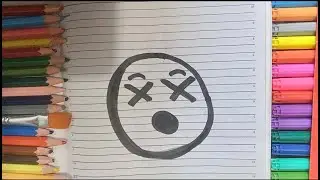 HOW TO DRAW THE DIZZY EMOJI