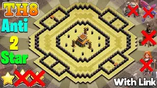 ANTI 2 STAR! NEW! Th8 War Base 2020 With Copy Link | Town hall 8 War Base with link