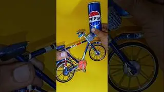 Make a mini bike recycling soda can/#shorts #bike #minibicycle #viralshorts
