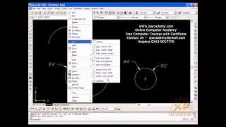 How to Draw Arc and Circle in AutoCAD Urdu Tutorials wWw.xpacademy.com