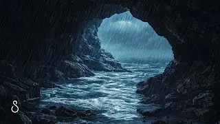 Rainwater Dripping Sounds In A Watery Sea Cave💧Black Screen | Sleep In Series