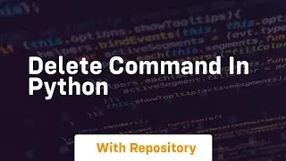 delete command in python