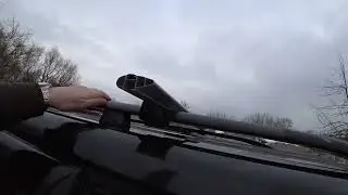 Рейлинги на багажник супер крыло SsangYong Rexton...